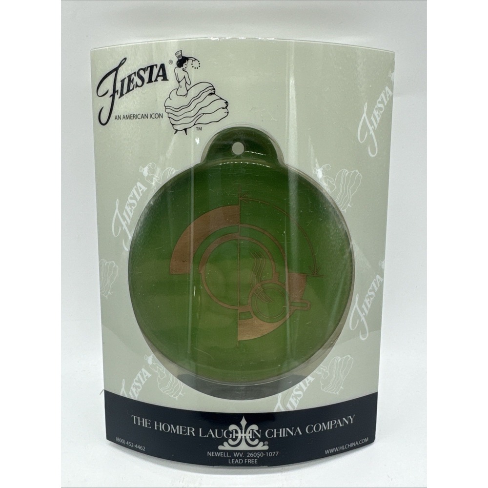 Fiesta HLCCA Member Logo Ornament in Shamrock | Fiestaware Green 2018 Exclusive